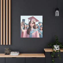 Load image into Gallery viewer, Graduation Canvas Print, Inspirational Wall Art, Personalized Gift, College Decor, Graduation Celebration
