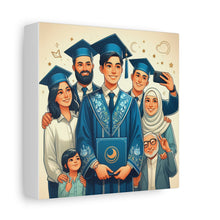 Load image into Gallery viewer, Graduation Celebration Stretched Canvas, Custom Wall Art, Gift for Graduates, Family Home Decor, Art for Special Occasions
