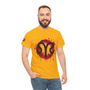 Bold Graphic Aries T-Shirt, Unisex Tee for Astrology Lovers, Unique Gift for Birthdays, Casual Wear, Statement Piece