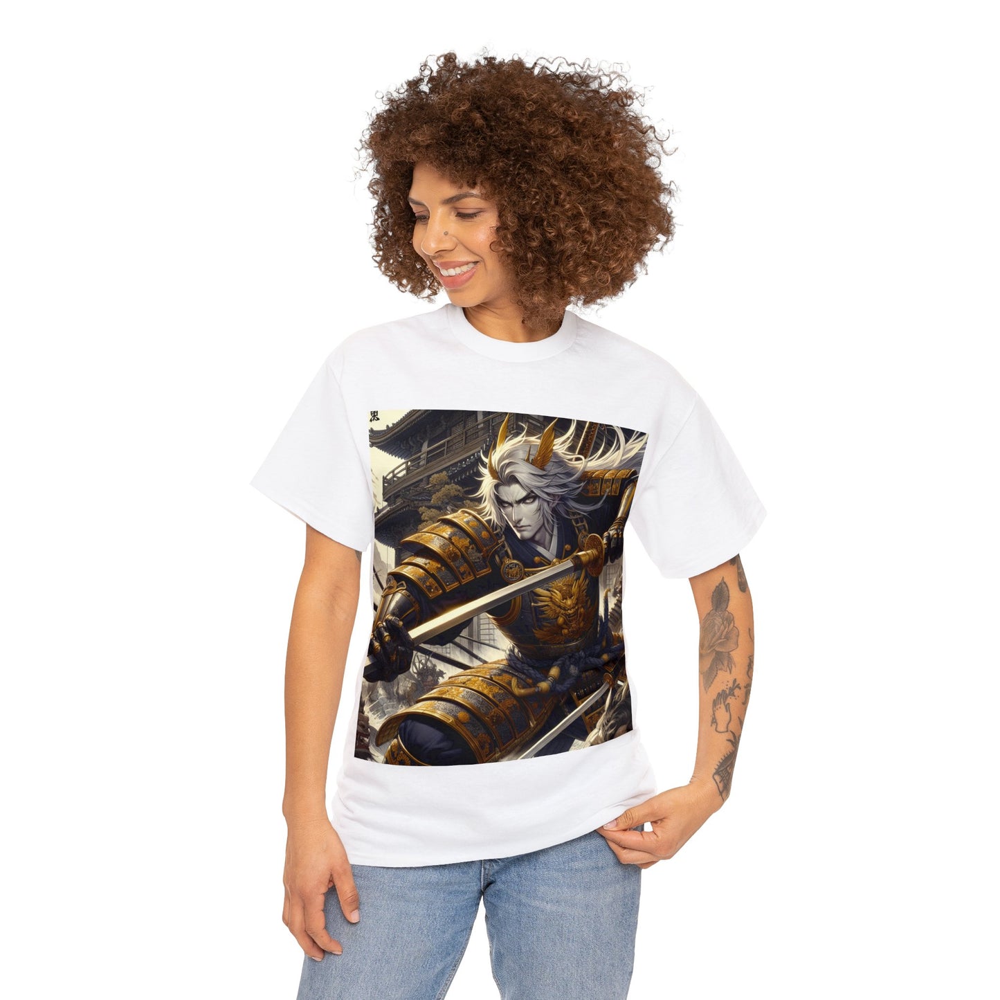 Samurai Cancer (1) Unisex Heavy Cotton Tee