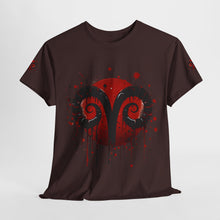 Load image into Gallery viewer, Aries Heart Tee, Unisex Heavy Cotton T-Shirt, Astrology Gift, Birthday Present, Graphic Tee, Casual Wear, Unique Design
