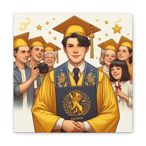 Graduation Canvas Art, Wall Décor, Gift for Grads, Celebration Artwork, Inspirational Home Decor