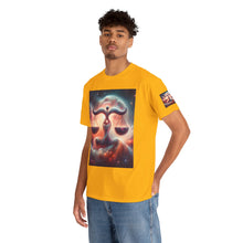 Load image into Gallery viewer, Cosmic Libra Justice Tee, Celestial Balance Shirt, Astrology Themed T-Shirt, Gift for Science Lovers, Unisex Heavy Cotton Tee
