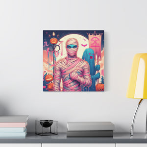 Canvas Art - Halloween Libra Astrology Mummy