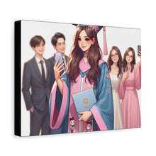 Load image into Gallery viewer, Custom Graduation Canvas Art, Celebration Decor, Gift for Graduates, Wall Art for Achievements, High School or College Graduation
