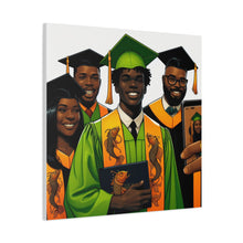 Load image into Gallery viewer, Graduation Canvas Print, Celebratory Artwork for Graduates, Stylish Home Decor, Gift for Graduates, Unique Wall Art
