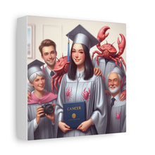 Load image into Gallery viewer, Cancer Zodiac Graduation Canvas Art, Personalized Gift for Graduates, Unique Home Decor, Wall Art, Graduation Gift Idea
