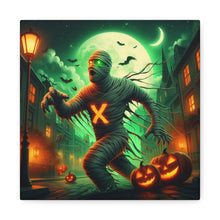 Load image into Gallery viewer, Spooky Halloween Wall Art Canvas, Mummy Decor for Fall, Halloween Party Decoration, Frightening Home Decor, Unique Gift Idea
