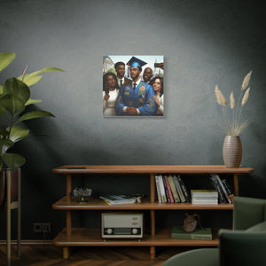 Graduation Celebration Canvas Wall Art, Personalized Gift, Home Décor, Graduation Keepsake, Unique Family Portrait