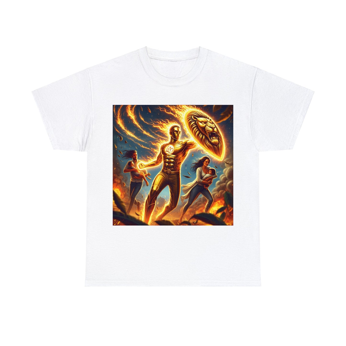 Leo Father's Day (5) Unisex Heavy Cotton Tee