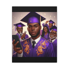 Load image into Gallery viewer, Celebrate Graduation with Custom Matte Canvas Art, Graduation Gift, Home Decor, Wall Art, Unique Graduation Keepsake

