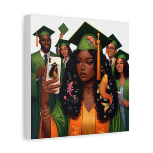 Graduation Celebration Canvas Print, Modern Art for Graduates, Unique Gift for Student, Home Decor, Thoughtful Graduation Gift