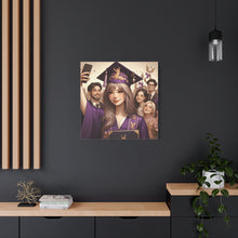Load image into Gallery viewer, Graduation Canvas Print, Customizable Wall Art, Gift for Grads, Inspirational Home Decor, Graduation Celebration
