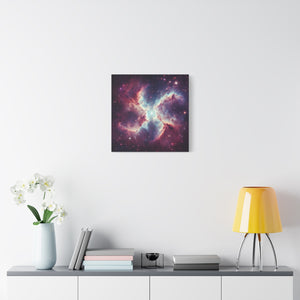 Galactic Canvas Art, Celestial Wall Decor, Cosmic Artwork, Space-Themed Home Decor, Stretched Canvas Print
