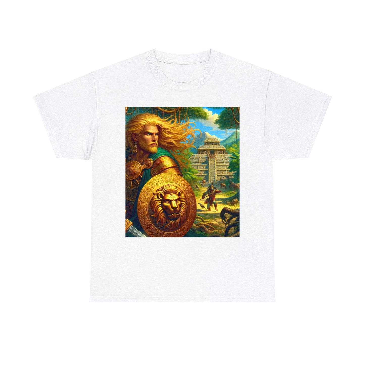 Leo Aztec (1) Unisex Heavy Cotton Tee