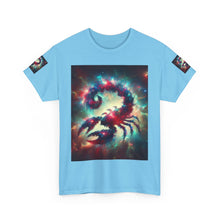 Load image into Gallery viewer, Cosmic Scorpion Tee | Unisex Heavy Cotton Tee | Astrowar Graphic Tees | Space Lover Apparel | Unique Astrology Shirt | Gift for Star [...]
