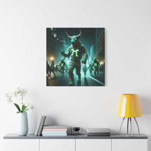 Mystical Taurus Canvas Wall Art, Zodiac Decor, Home Wall Decoration, Gift for Astrology Lovers, Unique Art Piece