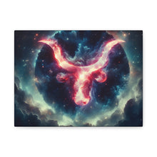 Load image into Gallery viewer, Astrological Taurus Canvas Print | Zodiac Wall Art, Home Decor, Gift for Astrology Lovers, Cosmic Decor, Unique Taurus Art
