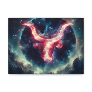 Astrological Taurus Canvas Print | Zodiac Wall Art, Home Decor, Gift for Astrology Lovers, Cosmic Decor, Unique Taurus Art