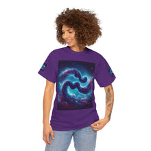 Load image into Gallery viewer, Aquarius Galaxy Themed Unisex Heavy Cotton Tee, Cosmic T-Shirt, Sci-Fi Apparel, Unique Space Graphic Tee, Gifts for Star Wars Lovers, Trendy [...]
