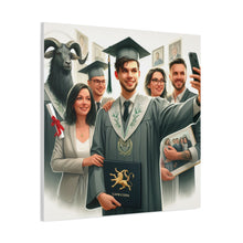 Load image into Gallery viewer, Graduation Canvas Print, Gift for Grads, Wall Art for Celebrations, Proud Graduate Decor, Customizable Artwork
