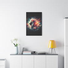 Load image into Gallery viewer, Cosmic Lion Canvas Wall Art, Abstract Lion Decor, Celestial Prints, Space Animal Artwork, Dreamy Home Decor
