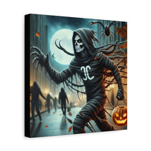 Load image into Gallery viewer, Spooky Halloween Wall Art Canvas, Creepy Decor for Haunted Houses, Trick or Treat Wall Hanging, Frightening Artwork, Seasonal Home Decor
