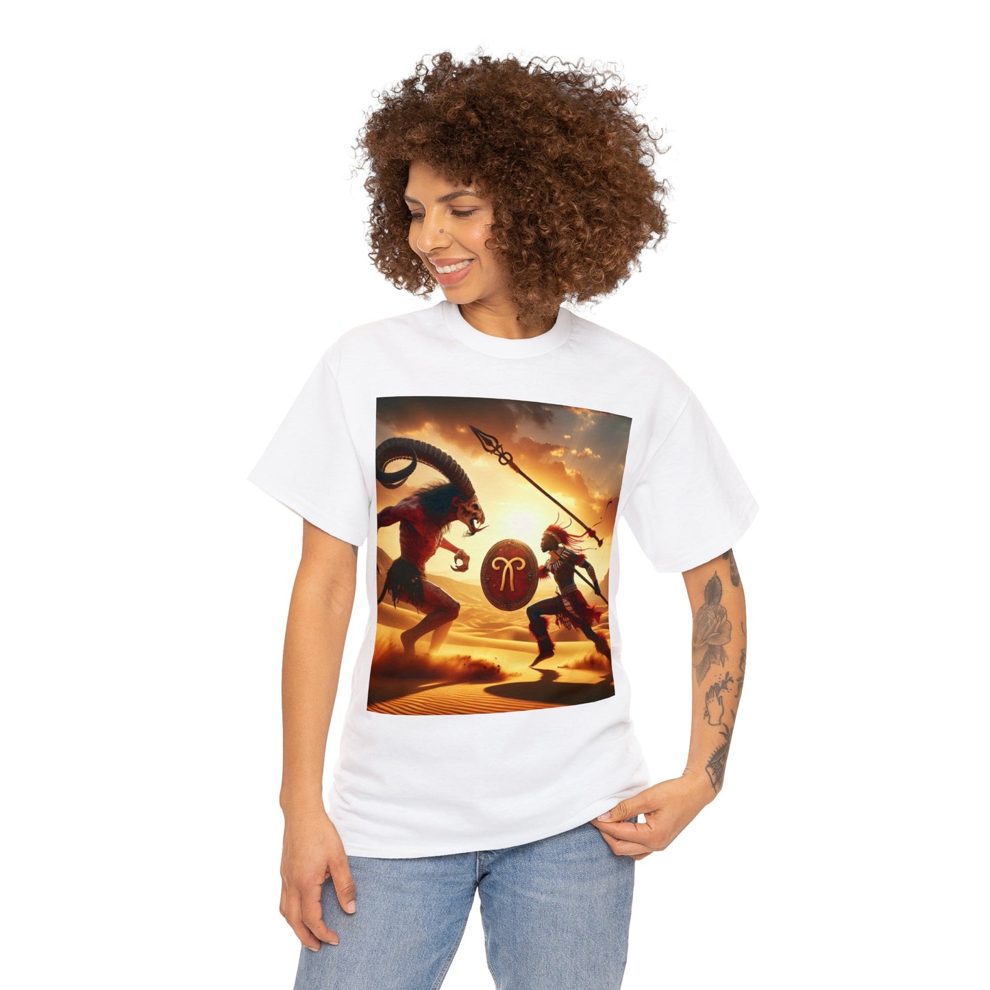 Aries Zulu (2) Unisex Heavy Cotton Tee