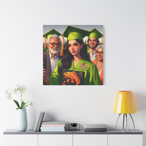 Graduation Canvas Print, Personalized Gift, Wall Art for Graduate, Celebration Decor, Matriculation Memory