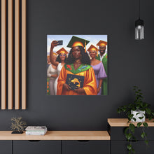 Load image into Gallery viewer, Graduation Canvas Art, Celebratory Wall Decor, College Graduation Gift, Personalized Room Decoration, Unique Art for Graduates
