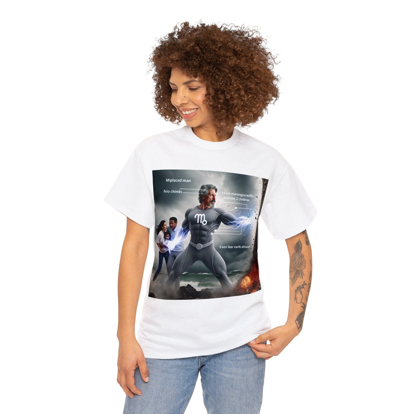 Capricorn Father's Day (4) Unisex Heavy Cotton Tee