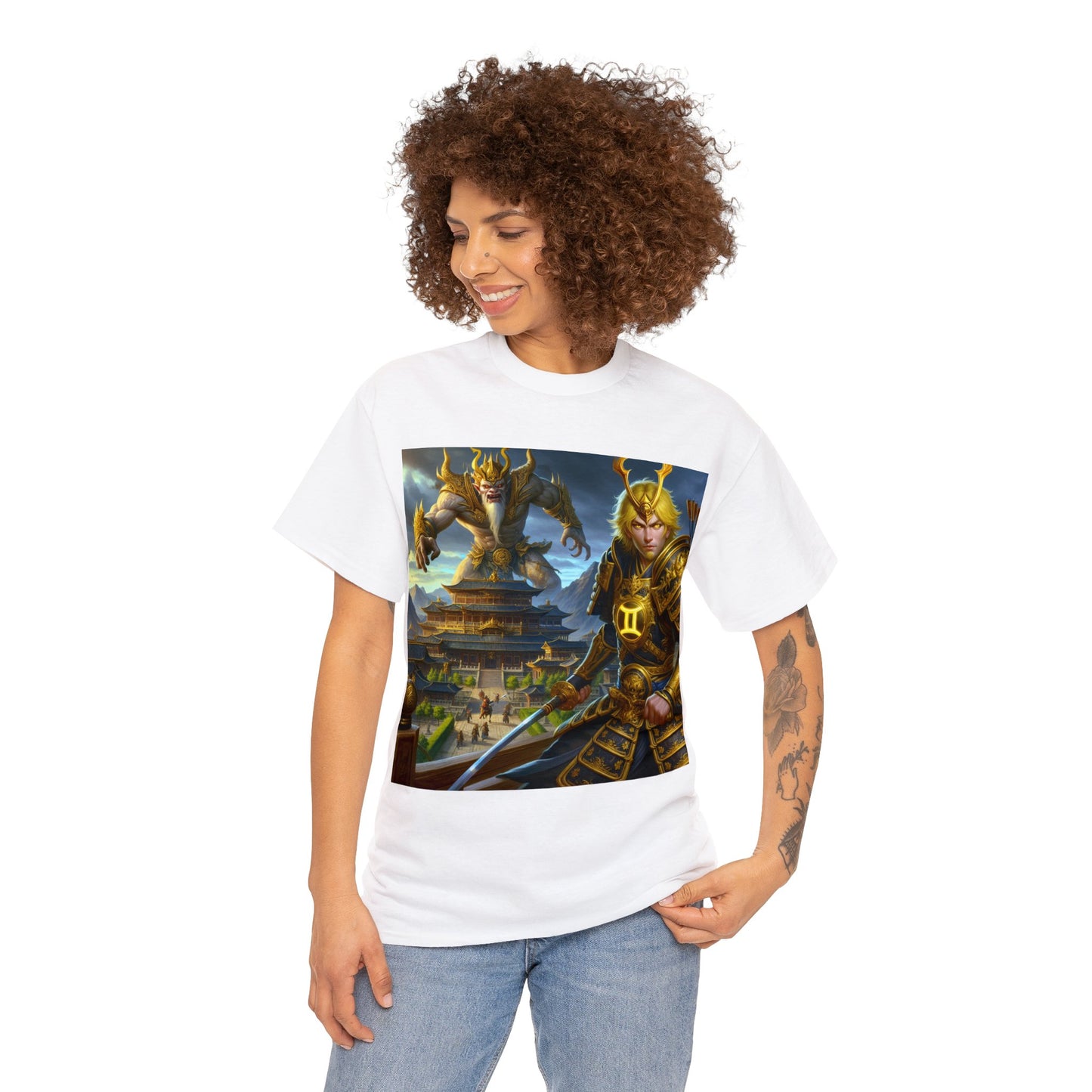 Samurai Gemini (3) Unisex Heavy Cotton Tee