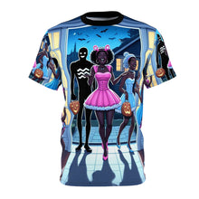 Load image into Gallery viewer, Libra Halloween (2) Unisex Cut &amp; Sew Tee (AOP)
