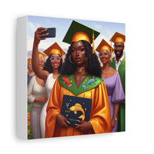 Load image into Gallery viewer, Graduation Canvas Art, Celebratory Wall Decor, College Graduation Gift, Personalized Room Decoration, Unique Art for Graduates
