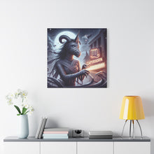 Load image into Gallery viewer, Canvas Print - Halloween Capricorn Astrology Mummy

