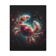 Load image into Gallery viewer, Cosmic Crab Canvas Wall Art, Nebula Art Print, Home Decor, Astrological Gift, Galactic Art Piece, Space-Themed Decoration
