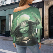 Load image into Gallery viewer, Designer (40) Taurus Casual Long Batwing Sleeve Off Shoulder Sweater
