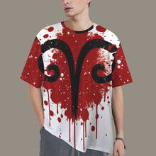 Load image into Gallery viewer, Aries Round Neck Loose T-Shirt (Inky Splatter) 3
