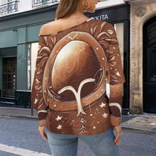 Load image into Gallery viewer, Designer (11) Virgo Casual Long Batwing Sleeve Off Shoulder Sweater
