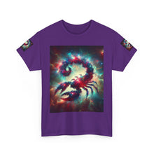 Load image into Gallery viewer, Cosmic Scorpion Tee | Unisex Heavy Cotton Tee | Astrowar Graphic Tees | Space Lover Apparel | Unique Astrology Shirt | Gift for Star [...]
