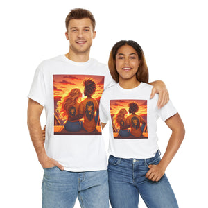 Leo Valentine's Day (6) Unisex Heavy Cotton Tee