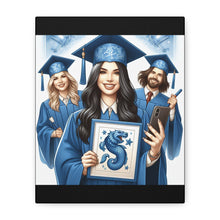 Load image into Gallery viewer, Graduation Canvas Print, Custom Artwork for Grads, Wall Art, Graduation Gift, Decor for Students, Personalized Keepsake
