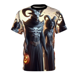 Capricorn Halloween (3) Unisex Cut & Sew Tee (AOP)