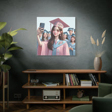 Load image into Gallery viewer, Graduation Canvas Print, Inspirational Wall Art, Personalized Gift, College Decor, Graduation Celebration
