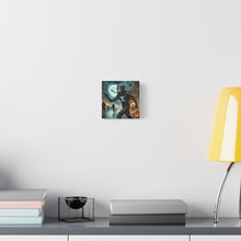 Load image into Gallery viewer, Spooky Halloween Wall Art Canvas, Creepy Decor for Haunted Houses, Trick or Treat Wall Hanging, Frightening Artwork, Seasonal Home Decor
