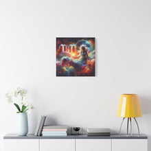 Load image into Gallery viewer, Cosmic Virgo Wall Art, Zodiac Decor, Astrology Canvas Print, Horoscope Gift, Spiritual Home Decor, Celestial Artwork

