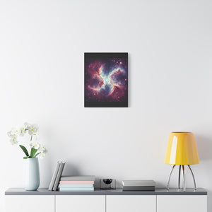 Galactic Canvas Art, Celestial Wall Decor, Cosmic Artwork, Space-Themed Home Decor, Stretched Canvas Print