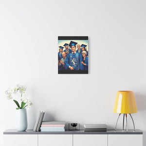 Graduation Canvas Wall Art, Personalized Graduation Gift, Family Celebration Decor, High School Graduation, College Graduation