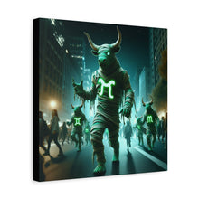 Load image into Gallery viewer, Mystical Taurus Canvas Wall Art, Zodiac Decor, Home Wall Decoration, Gift for Astrology Lovers, Unique Art Piece
