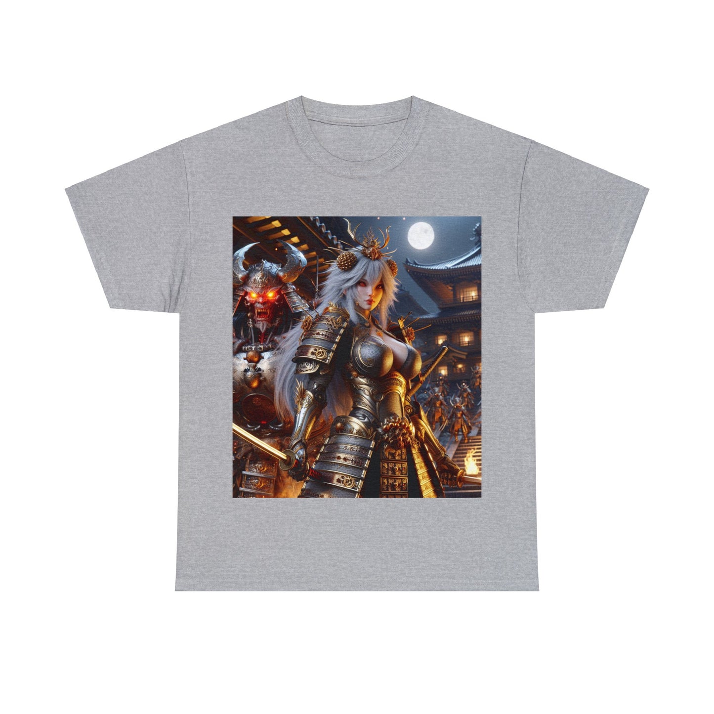 Samurai Cancer (F1) Unisex Heavy Cotton Tee